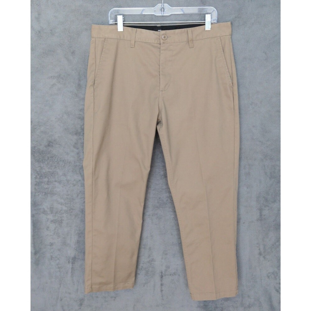 Obey Worldwide Straggler Chino Pants Mens 34x30 Khaki Straight Skater